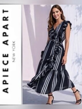 Apiece Apart Costa Del Sol Wrap Dress – Size 4